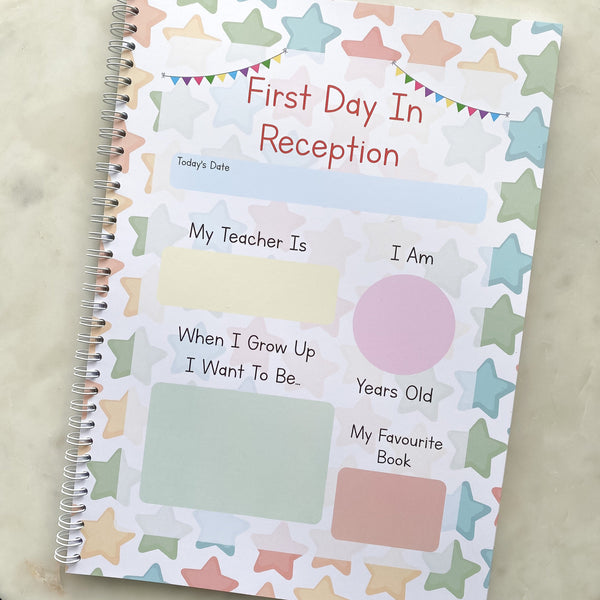 SALE first day of school, school journey journal, first day of school sign, first day of school gift, school keepsake, journal, photo prop