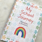 SALE first day of school, school journey journal, first day of school sign, first day of school gift, school keepsake, journal, photo prop