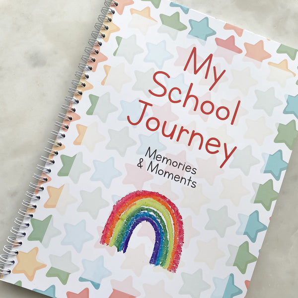 SALE first day of school, school journey journal, first day of school sign, first day of school gift, school keepsake, journal, photo prop