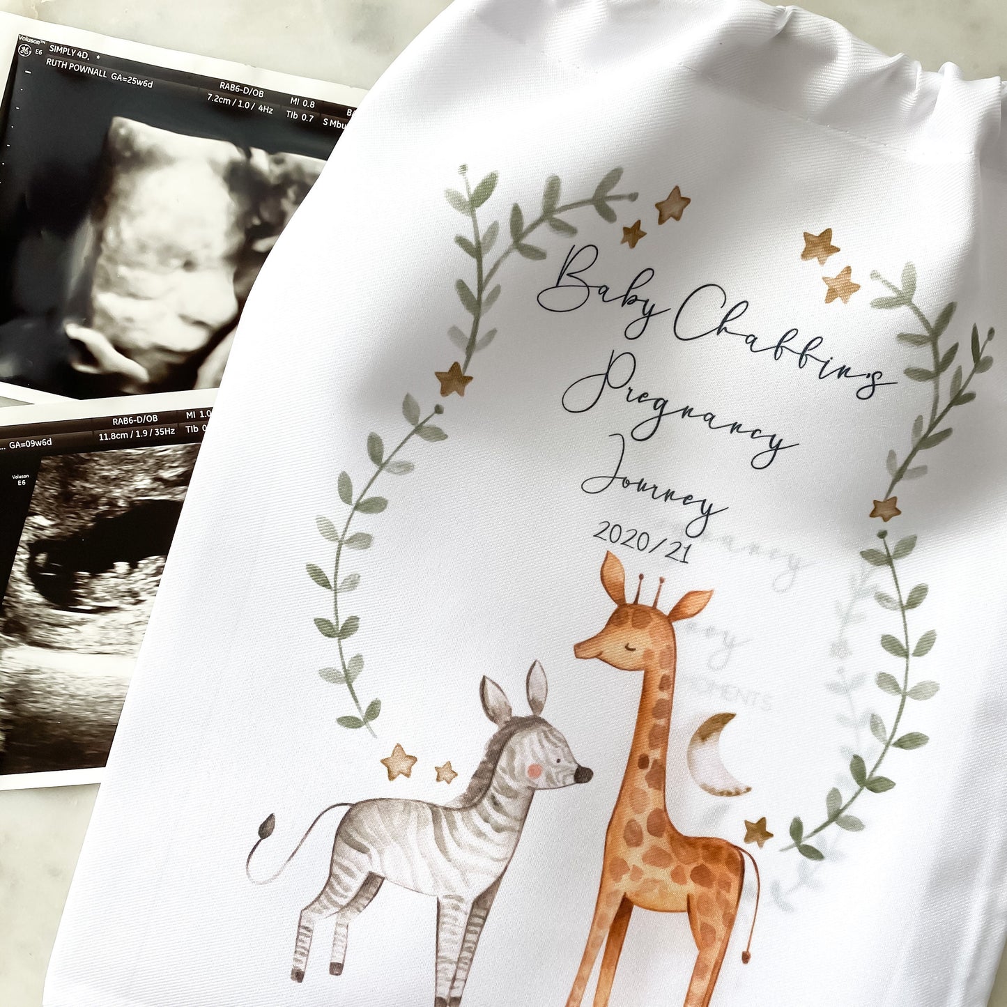 Pregnancy Journal, Pregnancy Planner, Pregnancy Diary, safari, Baby Book, Pregnancy Gift, Pregnancy Milestone, pregnancy announcement