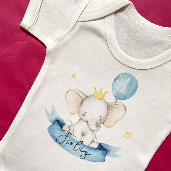 1st birthday bodysuit, birthday vest, elephant, safari animals, birthday bodysuit, 1st birthday outfit, first birthday, safari party