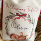 personalised santa sack, fawn