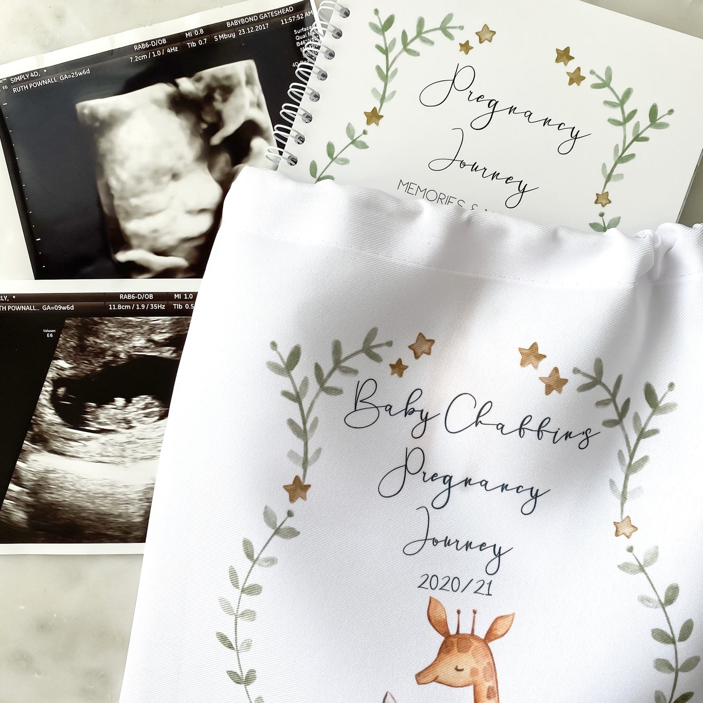 Pregnancy Journal, Pregnancy Planner, Pregnancy Diary, safari, Baby Book, Pregnancy Gift, Pregnancy Milestone, pregnancy announcement