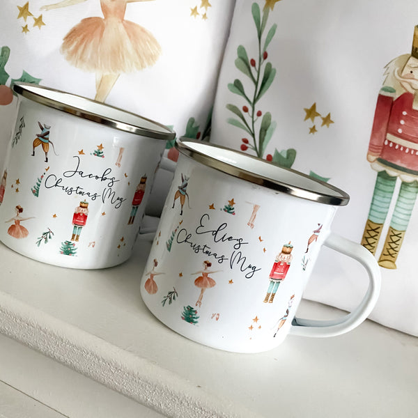 Sale Personalised kids Christmas mug, hot chocolate mug, Christmas Eve, Christmas Eve box filler, Christmas nutcracker, boy, girl,