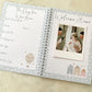 Baby journal, baby book, baby journal and memory book, nautical, baby milestone, pregnancy journal, my first year, new baby gift