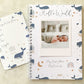 Baby journal, baby book, baby journal and memory book, nautical, baby milestone, pregnancy journal, my first year, new baby gift