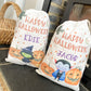 Halloween treat bag, trick or treat bag, trick or treat, personalised halloween bag, personalised gift bag, pumpkin, ghost