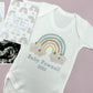 Pregnancy announcement, pregnancy gift, personalised baby vest, bodysuit, baby shower gift, unisex baby gift, personalised sleepsuit
