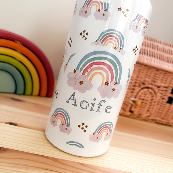 personalised kids water bottle, school water bottle, nursery water bottle, pre school bottle, birthday gift, girls water bottle, gym bottle