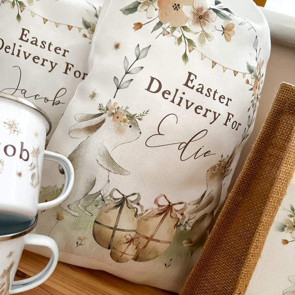 personalised easter bag, easter basket, easter gift, easter decoration, personalised easter gift, easter mug,